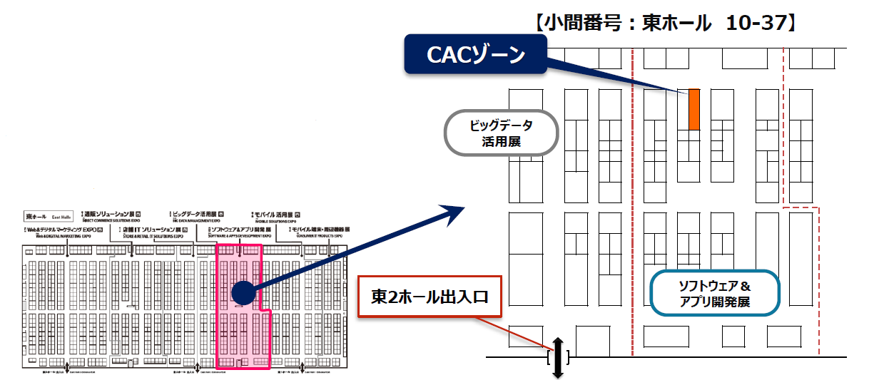 ソフトウェア&アプリ開発展（SODEC）の会場図